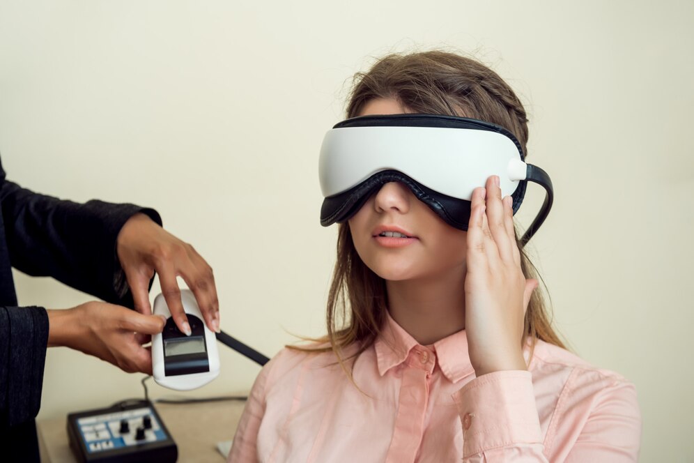 Equipamiento médico avanzado para masaje ocular